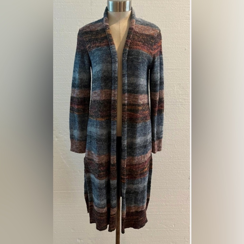 J. Jill Multicolor Long Sleeve Knit Open Front Cardigan - Picture 1 of 14